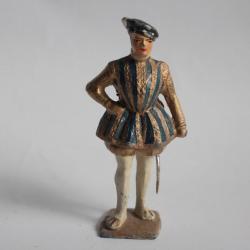 Ancienne Figurine Plomb creux Gustave Vertunni Charles IX