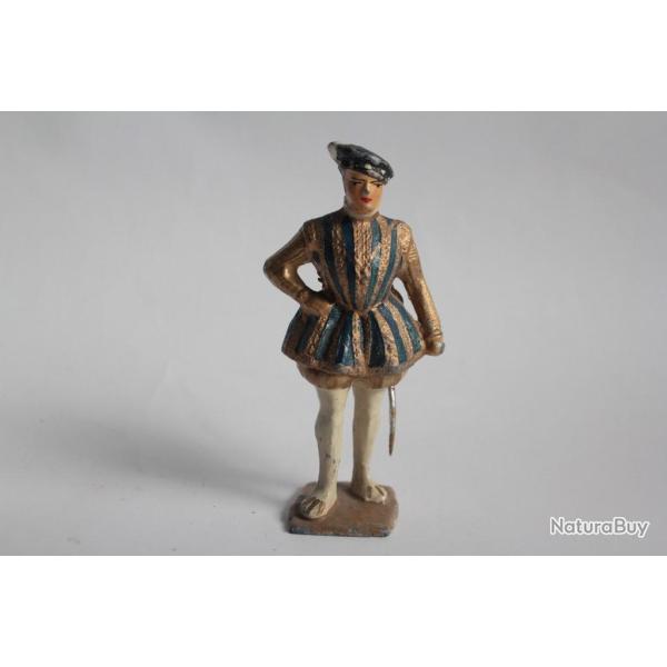 Ancienne Figurine Plomb creux Gustave Vertunni Charles IX