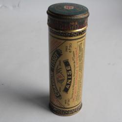 Boîte médicaments tôle lithographiée Charbon Tissot anisé