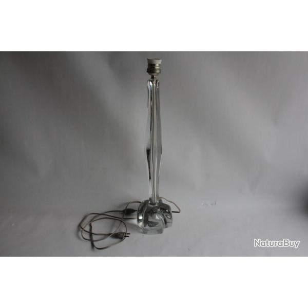 DAUM Grand Pied de lampe cristal