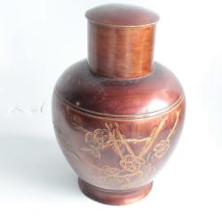 Boîte à thé étain Oiseau Chine