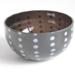 Bol à pois verre design Federico de Majo Zafferano Italie