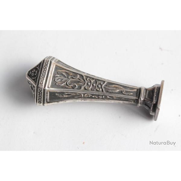 Sceau cachet argent massif