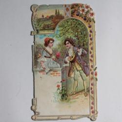 Chromo publicitaire Chocolat Poulain Soie