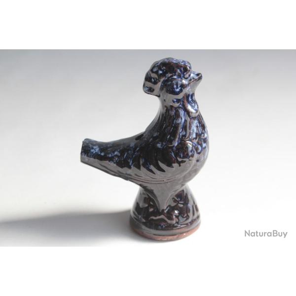 Sifflet figuratif Coq terre cuite Luxembourg
