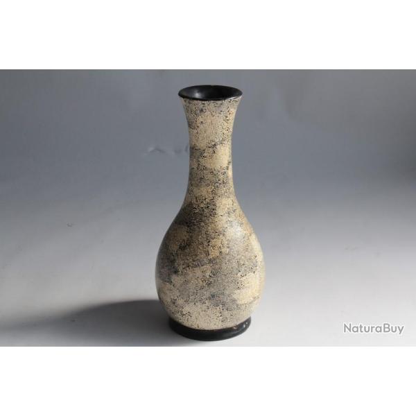 Vase bois laqu� Coquille d'oeuf