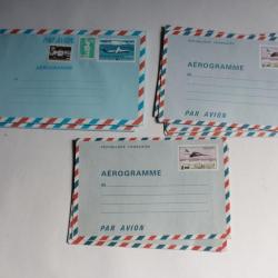 Lot 9 enveloppes aérogramme Concorde et ATR 72 avion