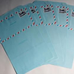 Lot 5 enveloppes aérogramme dauphin 2