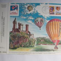 Document philatélique édité par CEF trophée des Pyrénées 1984