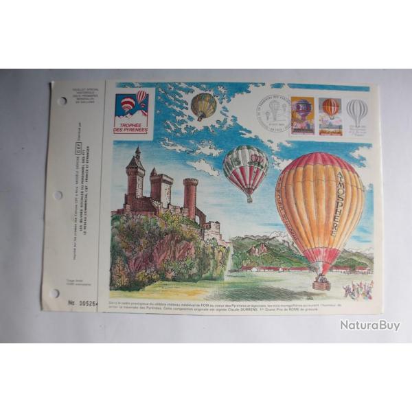 Document philat�lique �dit� par CEF troph�e des Pyr�n�es 1984