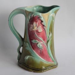 Pichet barbotine Art Nouveau