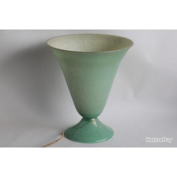 Lampe verre bull� 1900