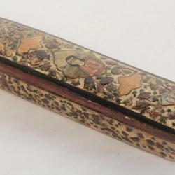 Ancienne boite papier mâché Qajar Perse