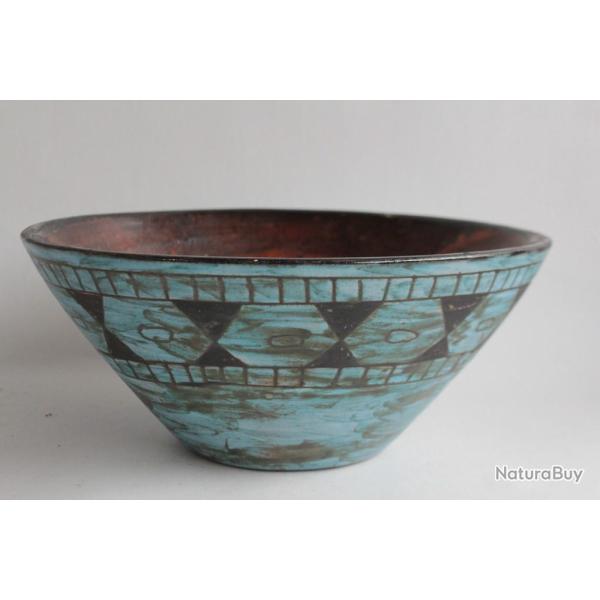 Coupe  fruits cramique Alain MAUNIER Vallauris