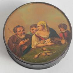 Boite à priser papier mâché peint XIXe siècle