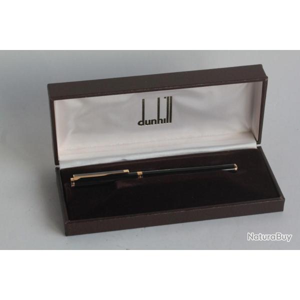 DUNHILL Stylo Plume Gemline Laque noire plume or