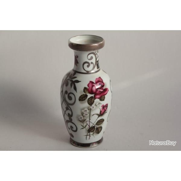 Vase porcelaine Roses Artlynsa Espagne