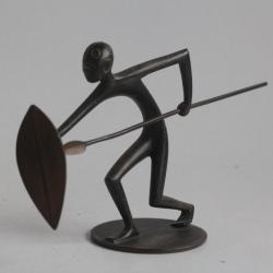 Franz HAGENAUER Bronze Viennois Chasseur africain WHW Autriche