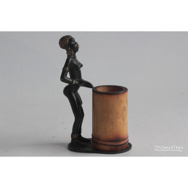 Richard ROHAC Bronze Viennois Femme africaine Autriche