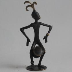 Bronze Viennois Musicien Africain Autriche