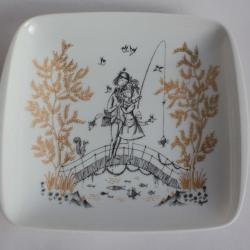 PEYNET Plat porcelaine Rosenthal Studio-Linie