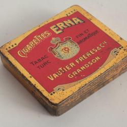 Boîte à Cigarettes tôle Erna Vautier Frères Cie Tabac Turc