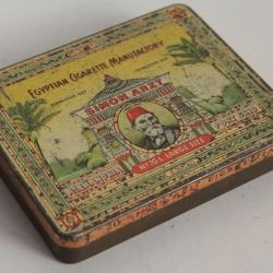 Boîte à Cigarettes tôle Egyptian Cigarette Simon Arzt Alexandria