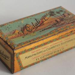 Boîte à Cigarettes tôle L'Odalisque G. Gerber