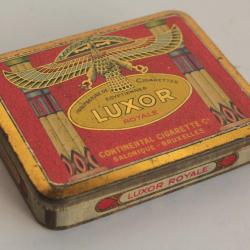Boîte à Cigarettes tôle Luxor Royale Continental Cigarettes