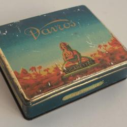 Boîte à Cigarettes tôle Davros D. Missirian Bruxelles