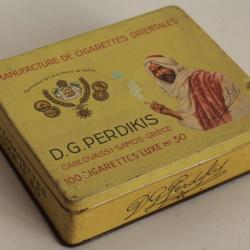 Boîte à Cigarettes tôle D.G. Perdikis Samos Grèce