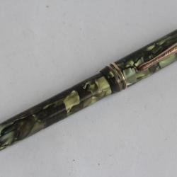 Stylo plume CONKLIN Endura Symetrik marbré vert plume or
