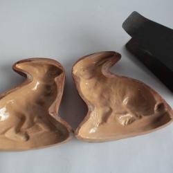 Moule à chocolat terre vernissée Lapin