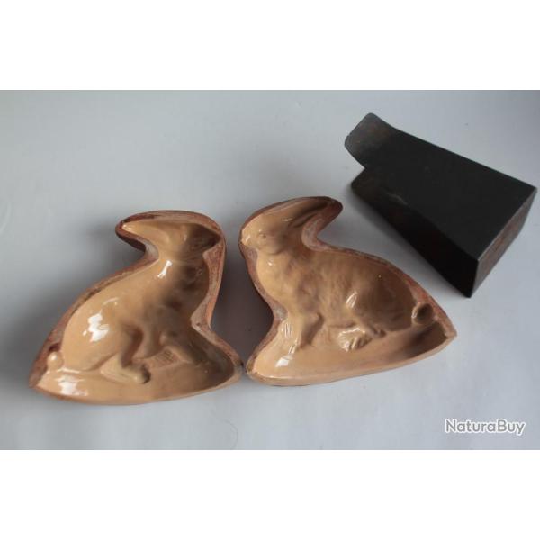 Moule  chocolat terre vernisse Lapin