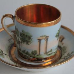 Tasse porcelaine litron Empire