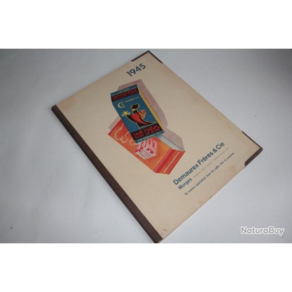 Porte courrier et 4 Calendrier Publicitaire 1945 Demaurex Fr�res et Cie