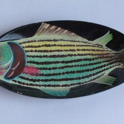 Vide poche papier mâché laqué Poisson