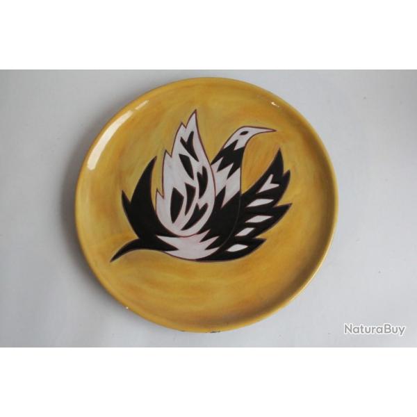 JEAN PICART LE DOUX Plat c�ramique Sant Vicens 1960