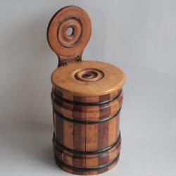 Ancienne boite à sel bois Art populaire