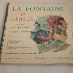Vinyle 33T La fontaine 12 fables Francois périer-Jacques Fabri ALB 304