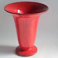 LIFAS Vase céramique rouge Alice Sordet-Bonifas Art déco