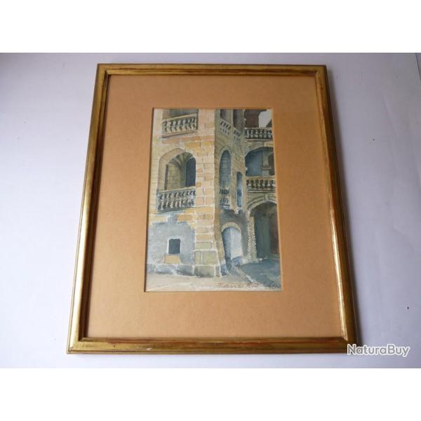 Peinture aquarelle Genve Frans Kohler