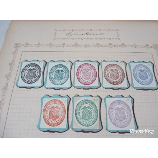 Lot de timbres taxe, cachet et documents d'Am�rique Du Sud