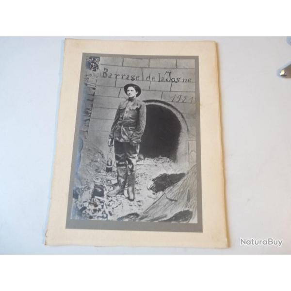 Ouvrier mineur travaux Barrage de la Josne 1921