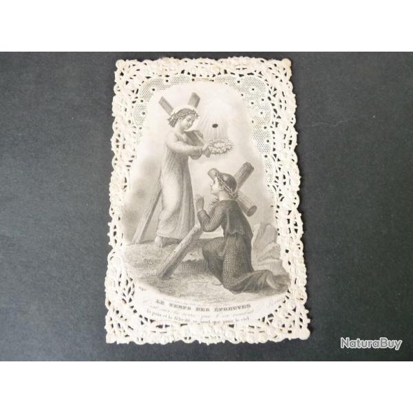 Image religieuse  Le temps des epreuves   1863 religion