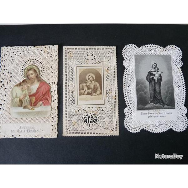 Trois images religieuses anciennes  religion