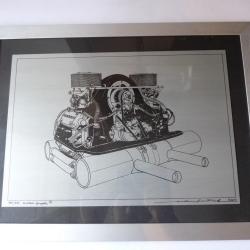 Dessin sur metal Porsche Andreas Hartrich 2004