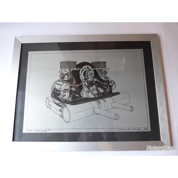 Dessin sur metal Porsche Andreas Hartrich 2004