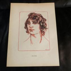 Gravure  Sylvie  par Vibert