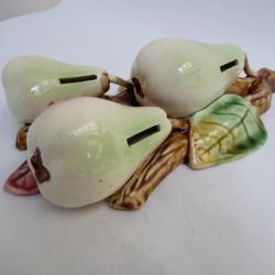 Tirelire à casser barbotine Orchies Poires